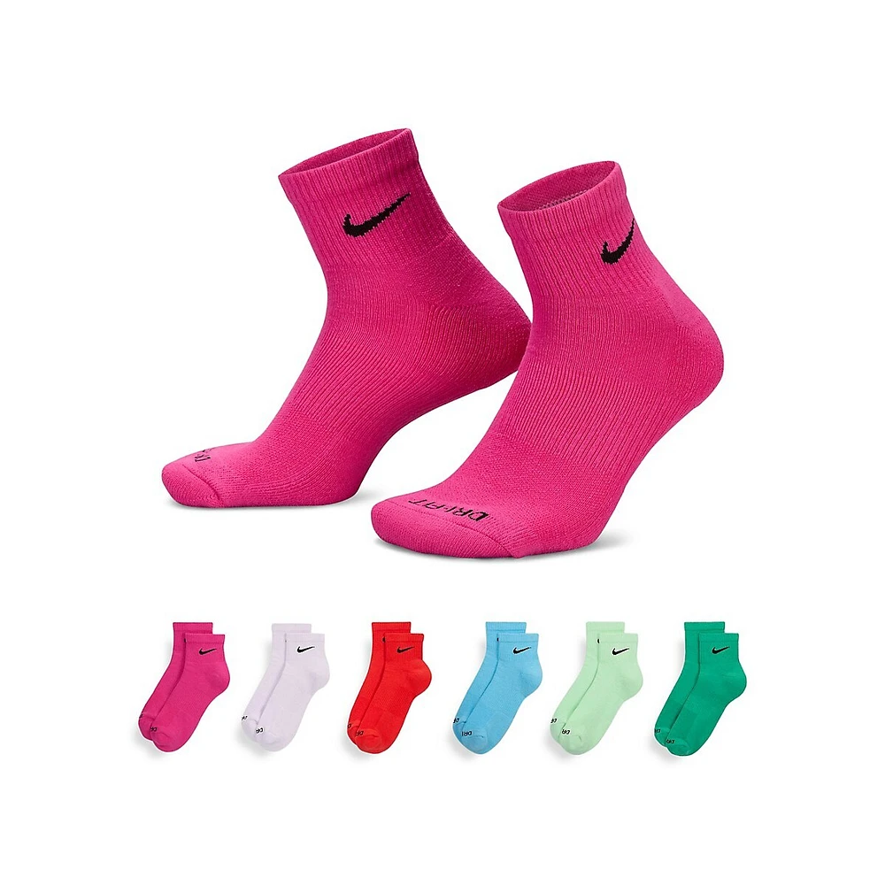 Emballage de 6 socquettes d'entraînement coussinées Everyday Plus pour homme
