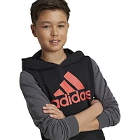 Boy's Essentials Big Logo Colourblock Hoodie