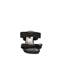 Yoloh2 Satin Bow Heeled Slide Sandals