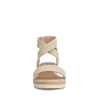 Sandales espadrilles à plateforme et cheville Thimba