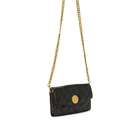 Kisho Quilted Leather Wallet-On-Chain