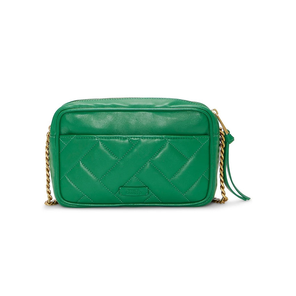 Kisho Quilted Leather Crossbody Bag