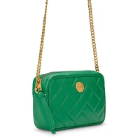 Kisho Quilted Leather Crossbody Bag