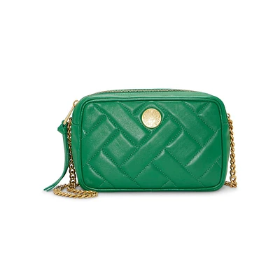 Kisho Quilted Leather Crossbody Bag