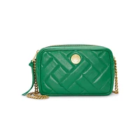 Kisho Quilted Leather Crossbody Bag