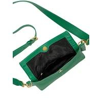 Livee Pebbled Leather Crossbody Bag