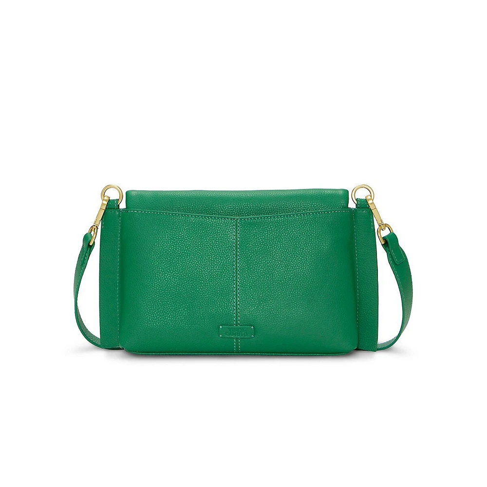 Livee Pebbled Leather Crossbody Bag