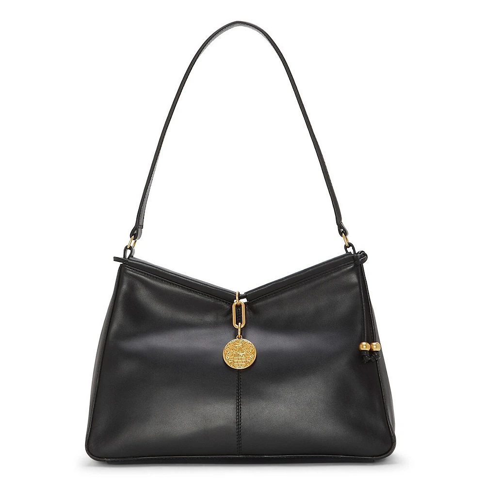 Maire Smooth Leather Shoulder Bag