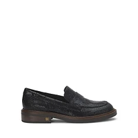 Women's Salima Snake-Print Leather Loafers