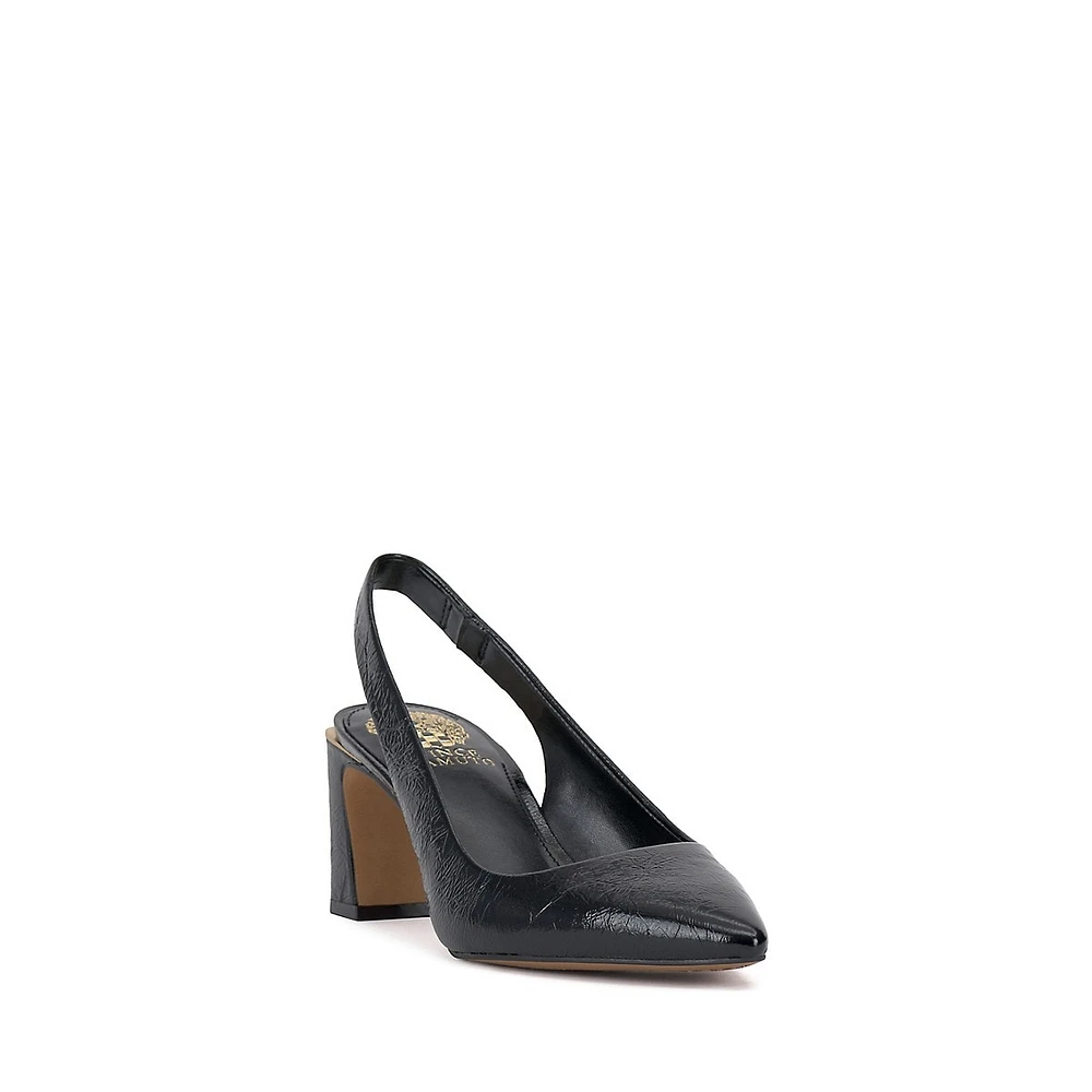 Hamden Leather Slingback Pumps