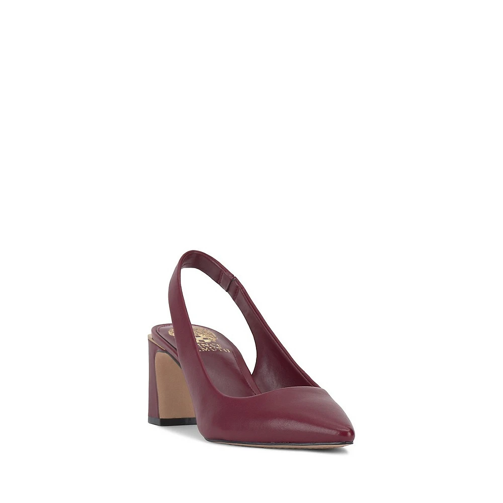 Hamden Leather Slingback Pumps