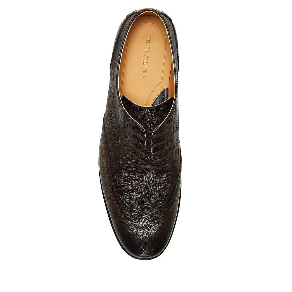 CKarl Wingtip Leather Dress Shoes