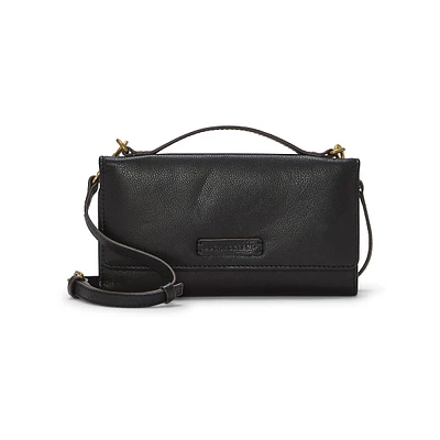 Kaur Leather Convertible Wallet Crossbody Bag