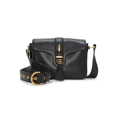 Maecy Leather Crossbody Bag