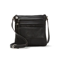 Kaur Multi-Pocket Leather Crossbody Bag