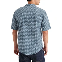 Regular-Fit Printed Short-Sleeve Casual Shirt