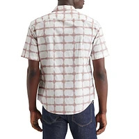 Regular-Fit Printed Short-Sleeve Casual Shirt