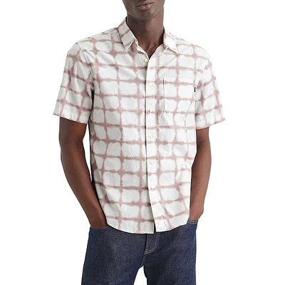 Regular-Fit Printed Short-Sleeve Casual Shirt