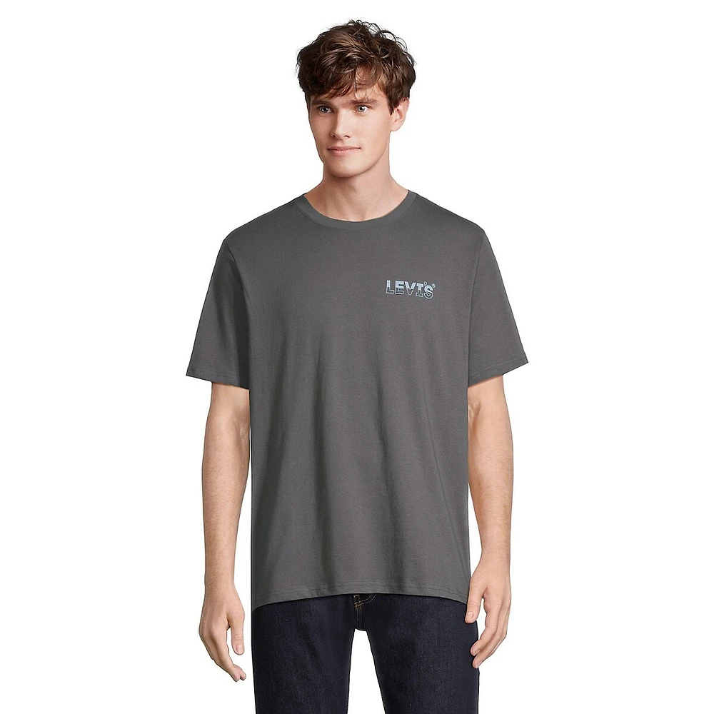 Relaxed-Fit Back-Graphic Logo T-Shirt