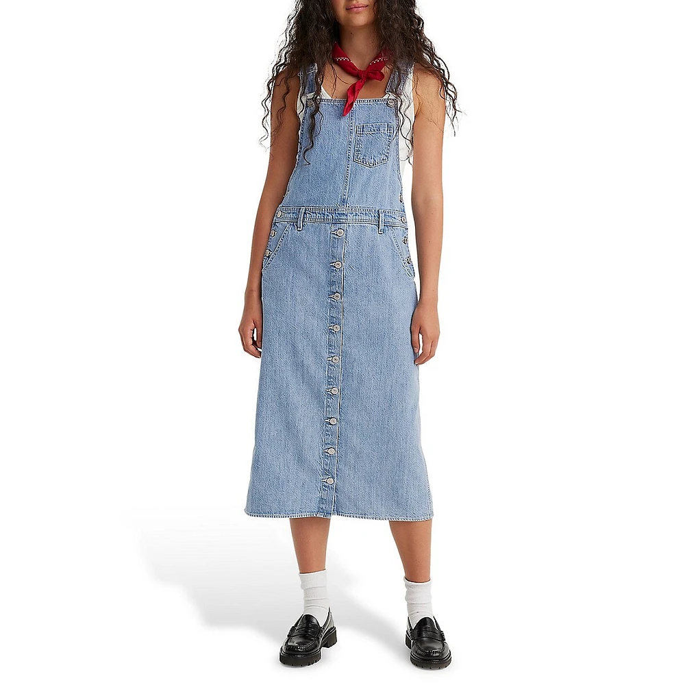 Tico Denim Overall Dress - Twisted Words 2