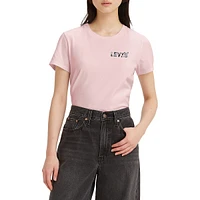 Perfect T-Shirt Modest Dressing Headline Logo Chalk Pink