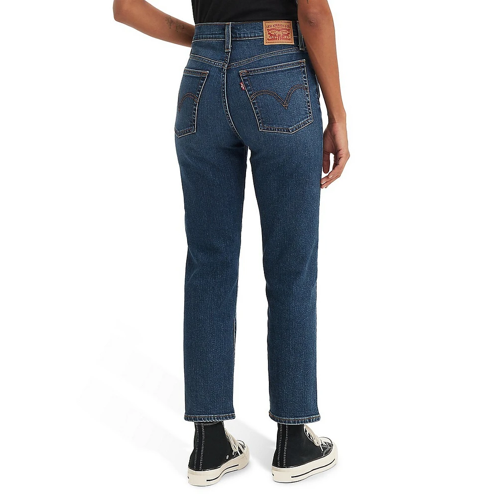 Wedgie Straight Jeans Indigo Here We Go