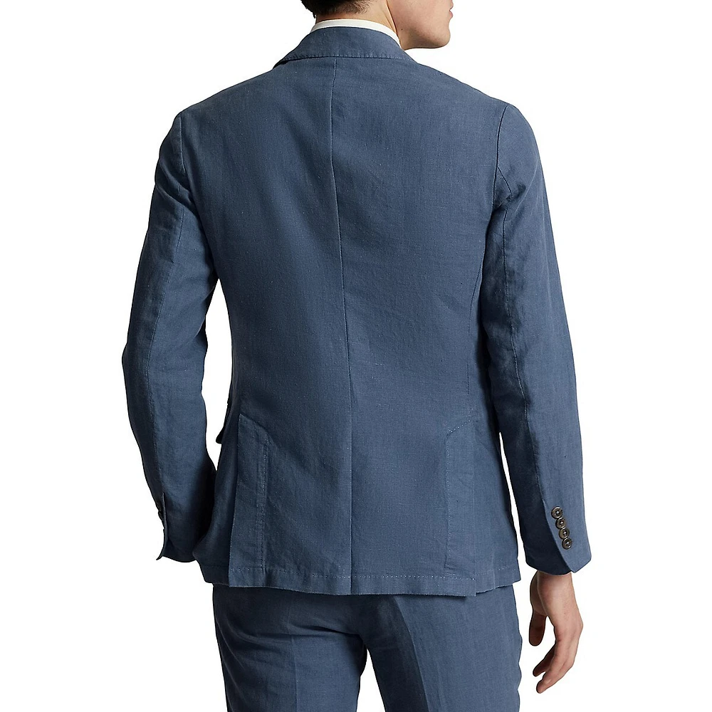 Modern-Fit Linen Suit Jacket