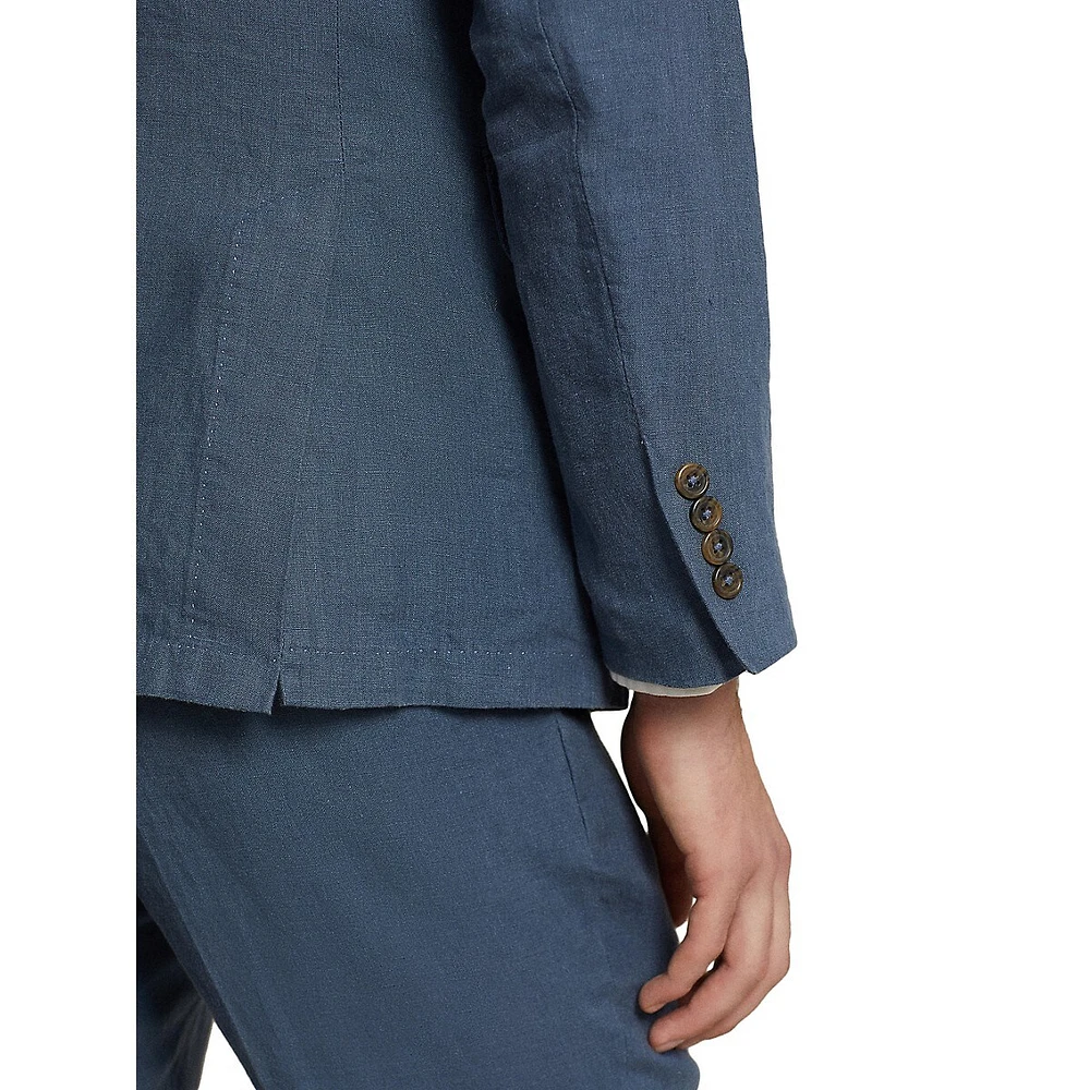 Modern-Fit Linen Suit Jacket