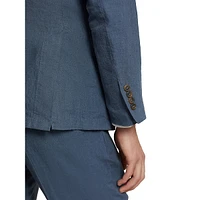 Modern-Fit Linen Suit Jacket