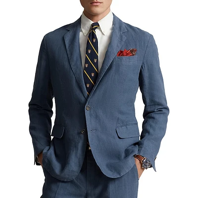 Modern-Fit Linen Suit Jacket