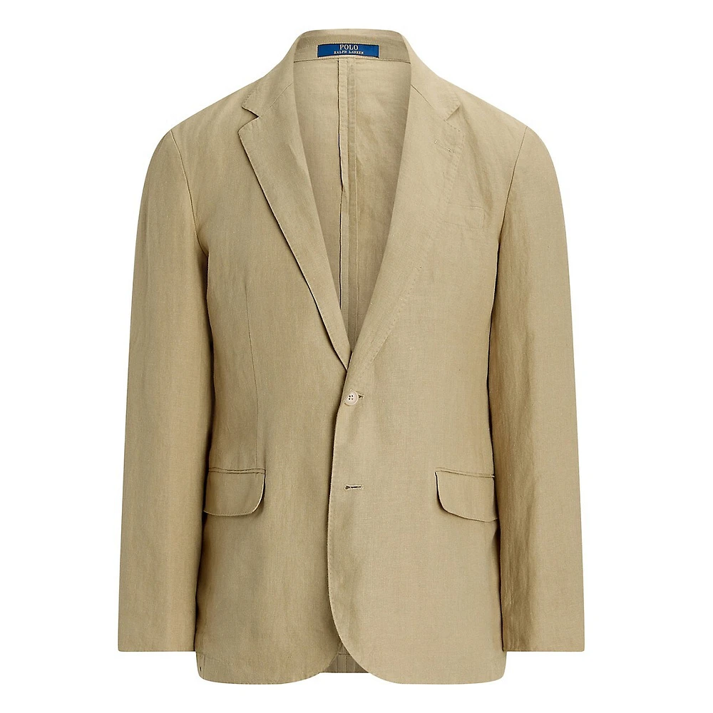 Modern-Fit Linen Suit Jacket