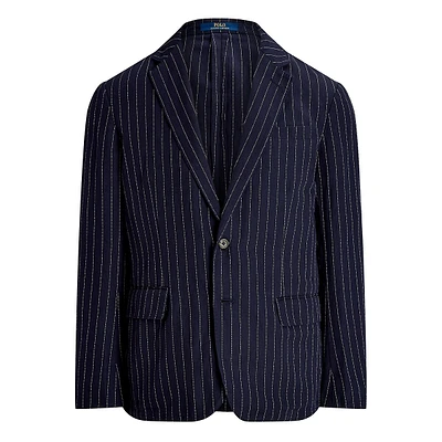 Modern-Fit Soft Pinstripe Twill Jacket