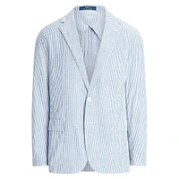 Modern-Fit Seersucker Suit Jacket