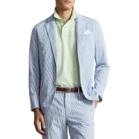 Modern-Fit Seersucker Suit Jacket