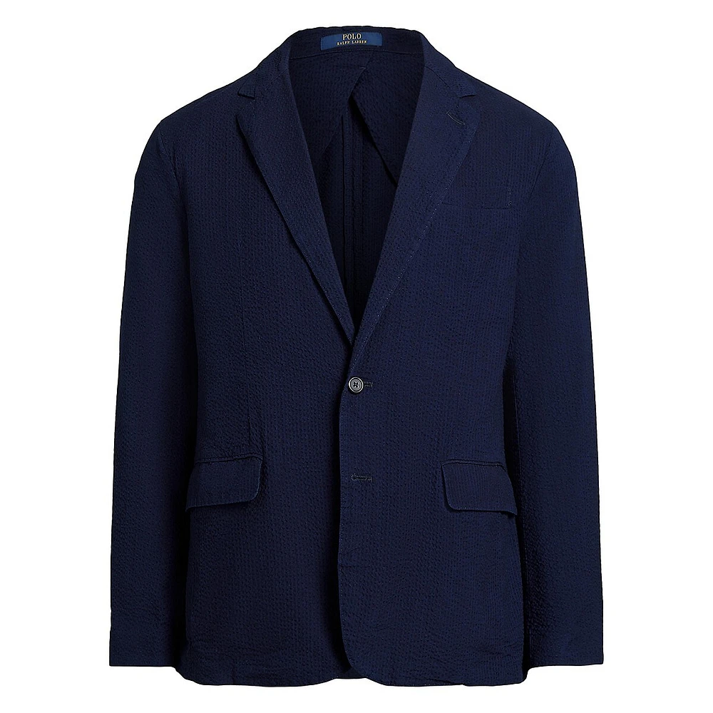 Modern-Fit Seersucker Suit Jacket