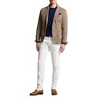 Modern-Fit Linen Herringbone Sportcoat