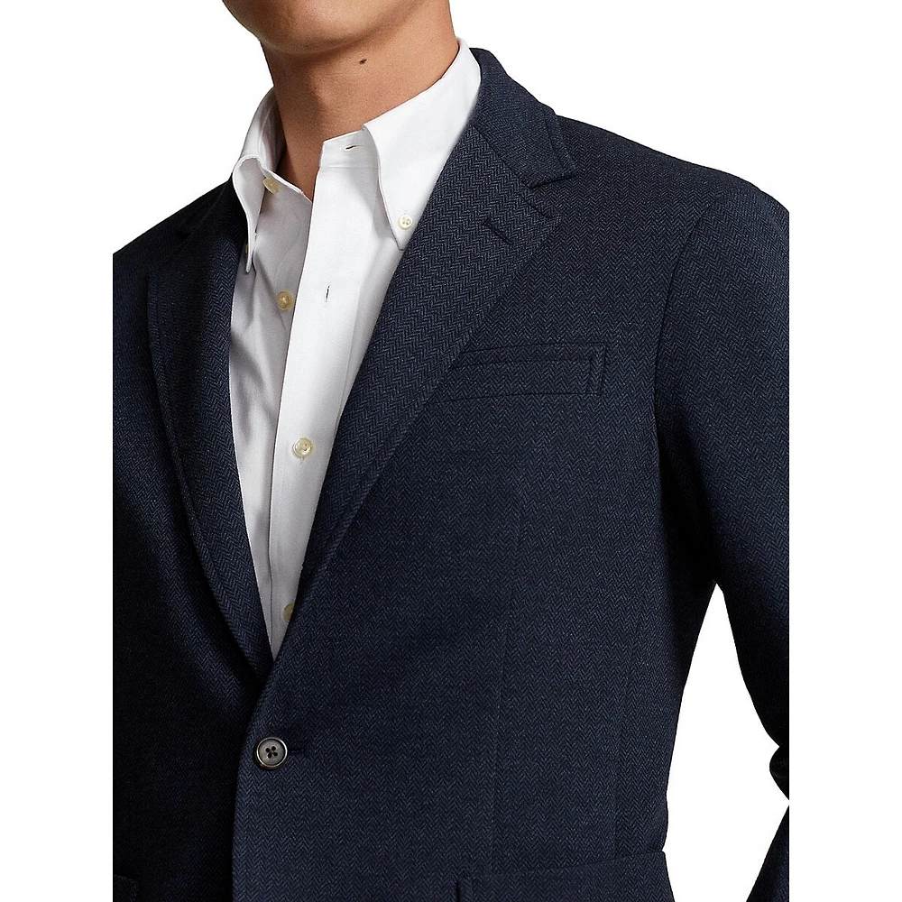 Modern-Fit Herringbone Sportcoat