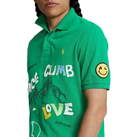 Classic-Fit Peace Climb Love Polo Shirt
