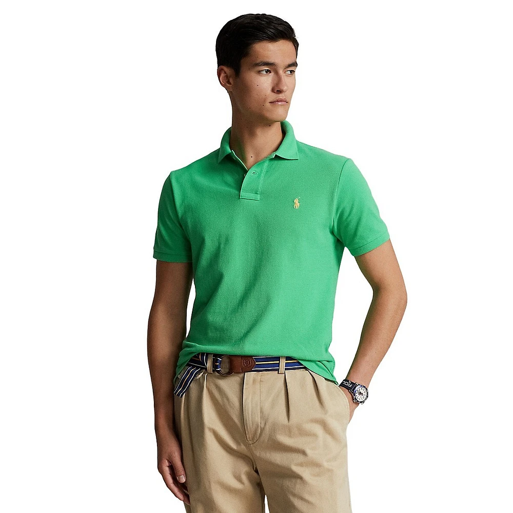 Classic-Fit Iconic Mesh Polo Shirt