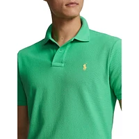 Slim-Fit Mesh Polo Shirt