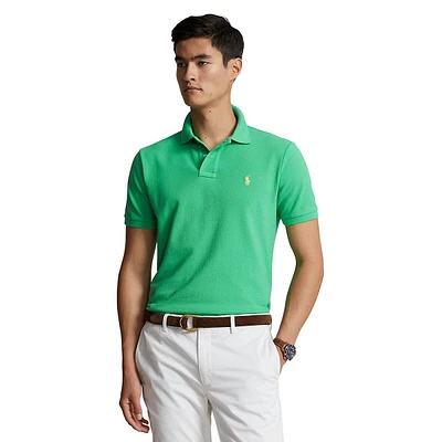 Slim-Fit Mesh Polo Shirt