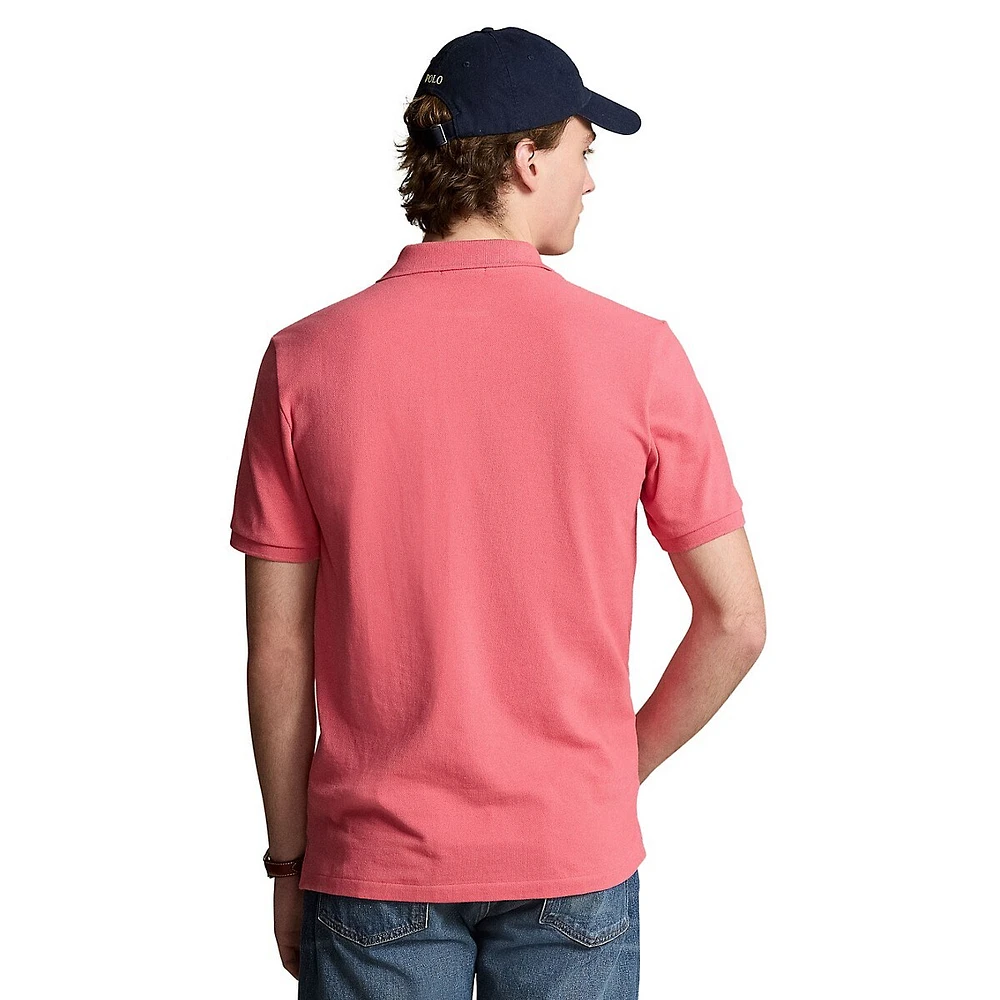 Slim-Fit Mesh Polo Shirt