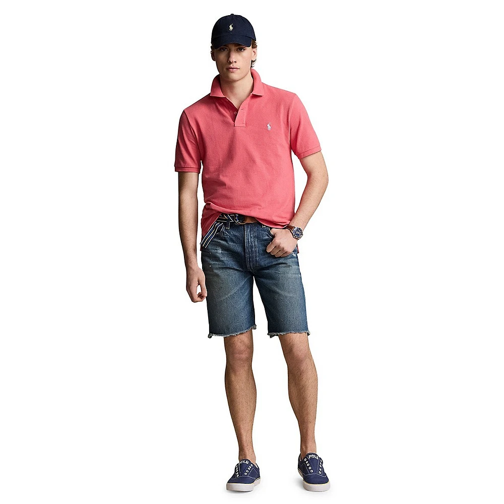 Slim-Fit Mesh Polo Shirt