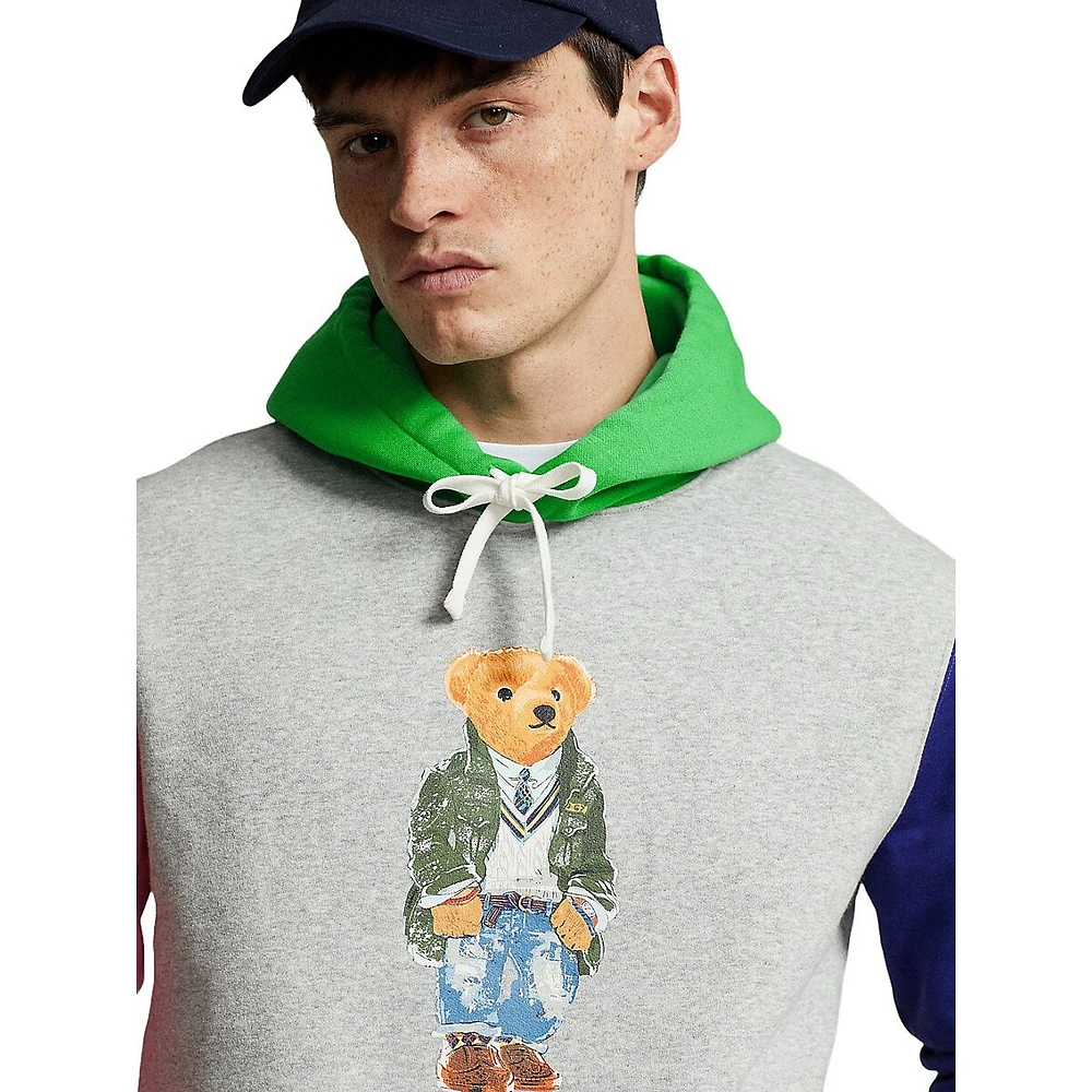 Polo Bear Colourblocked Fleece Hoodie