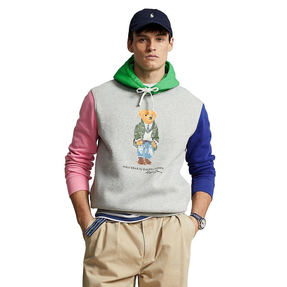 Polo Bear Colourblocked Fleece Hoodie