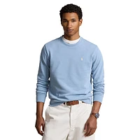Sweat-shirt ras du cou en tissu éponge bouclé