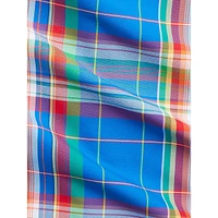 Classic-Fit Plaid Performance Oxford Shirt