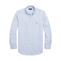 Classic-Fit Plaid Performance Oxford Shirt