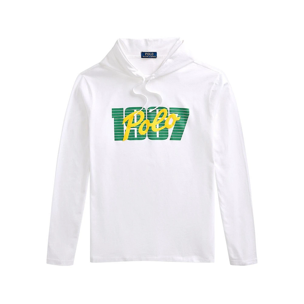 Logo Jersey Hooded T-Shirt