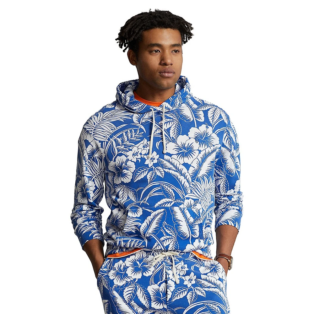 Tropical Floral Spa Terry Hoodie